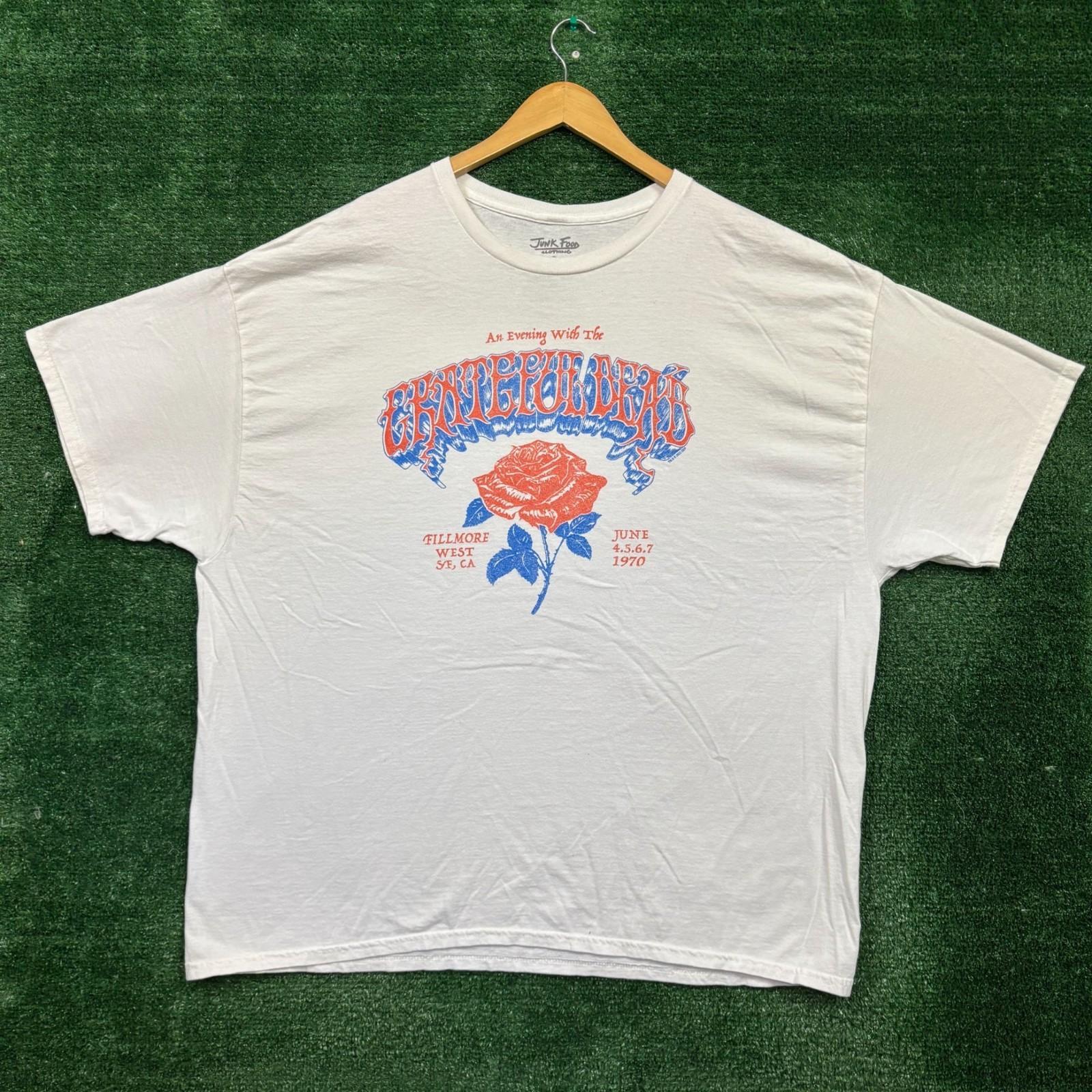 Grateful Dead Rose at The Filmore T- Size XXL Unisex T-Shirt L