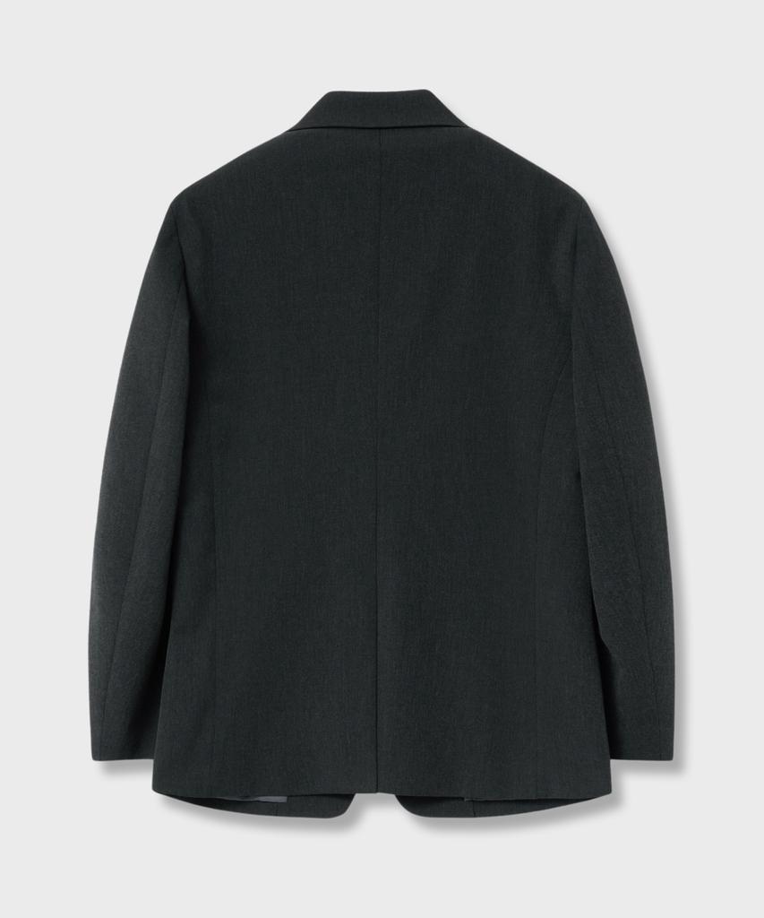 Nonblank [Hyun Kim Set-Up] Semi-Overfit Setup Suit_Charcoal Grey