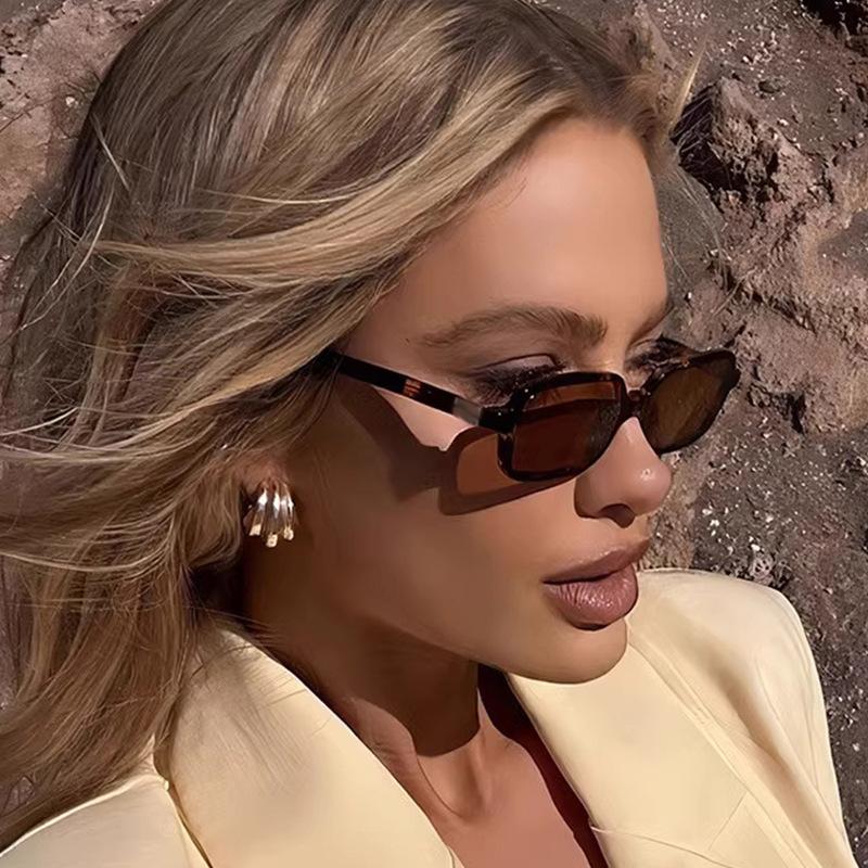 Luxurious Rectangle Sunglasses Women Oval Vintage Brand Designer Square Sun Glasses Men Shades Female Eyewear