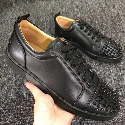 Fashion Plus Size Men's Vogue Spikes Shoes Natural Leather Studded Shoe Party Nightclub Dresses Designer Rivets Sneakers Funky Footwear