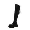 Mode Ballerinas Damen Overknee Stiefel Plateau Designer Kleid Wintermode Frau Hohe Stiefel 2025 Marke Goth Motorrad Botas Mujer
