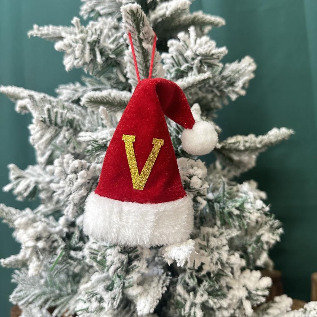 Christmas Decorations: Christmas Hats, Christmas Lollipop Caps, Christmas Hat Knife And Fork Covers, Wine Bottle Caps, Decorative Items