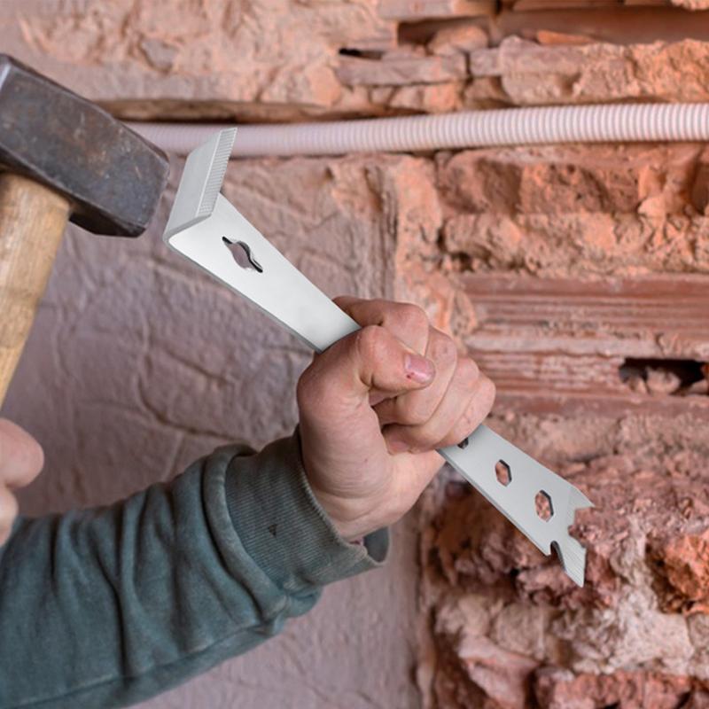 stainless steels crowbar Wooden board dismantling spatula pry bar multifunctional lever screwdriver manual tool