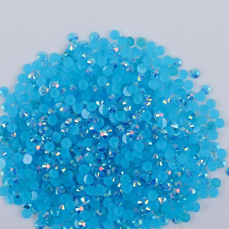 of High-quality Flat Bottomed Resin Diamond Nail Polish Diamond Color DIY Jelly AB 14 Cut Surface Sticking Rhinestone