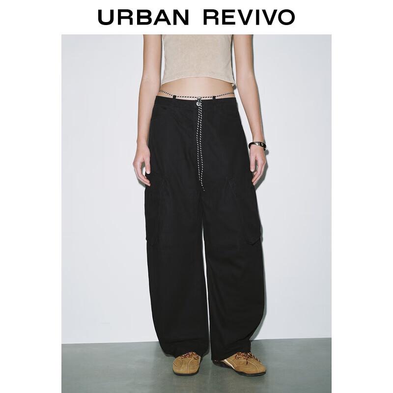 

UR 2025 Summer Women s Adjustable Belt Tapered Pants XXS