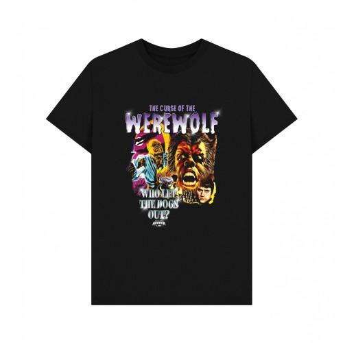 Horror Line Unisex Adult Who Let The Dogs Out T-Shirt