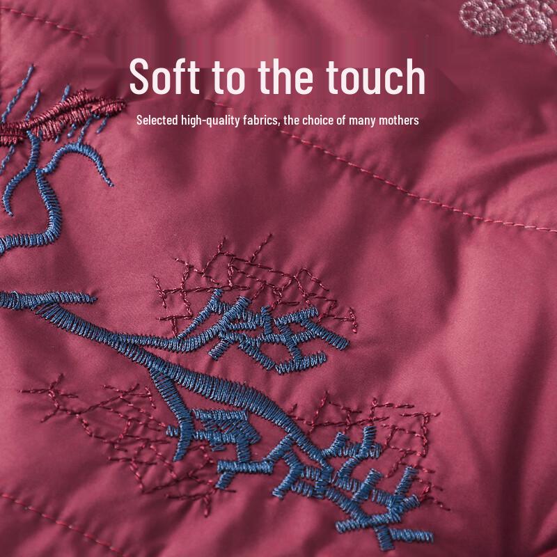 YUZHAOLIN Women's Embroidered Warm Cotton Coat