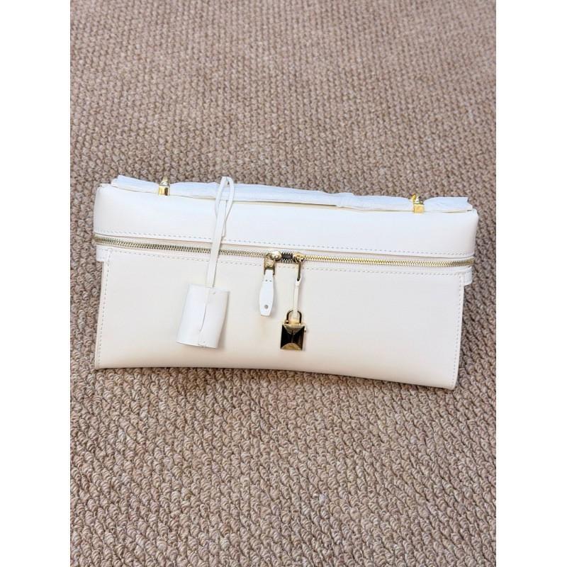 2026 Lunch Box Bag Light Luxury High-end Cowhide Handbag Dinner Authentic Leather Single Shoulder Diagonal Women