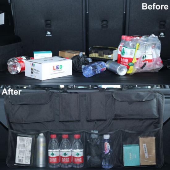 Car Cargo Net Trunk Organizer Hanging Back Seat Storage Organizer Bag Universal