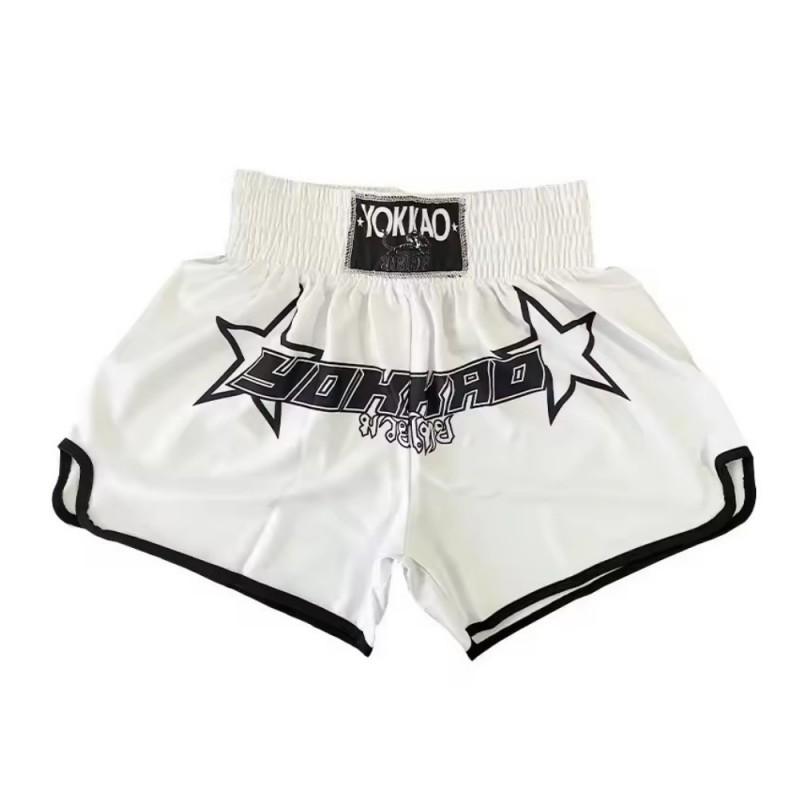 Pantalones Cortos YOKKAO Muay Thai para Hombre y Mujer MMA Boxeo Kickboxing Pantalones de Entrenamiento con Tejido de Lycra