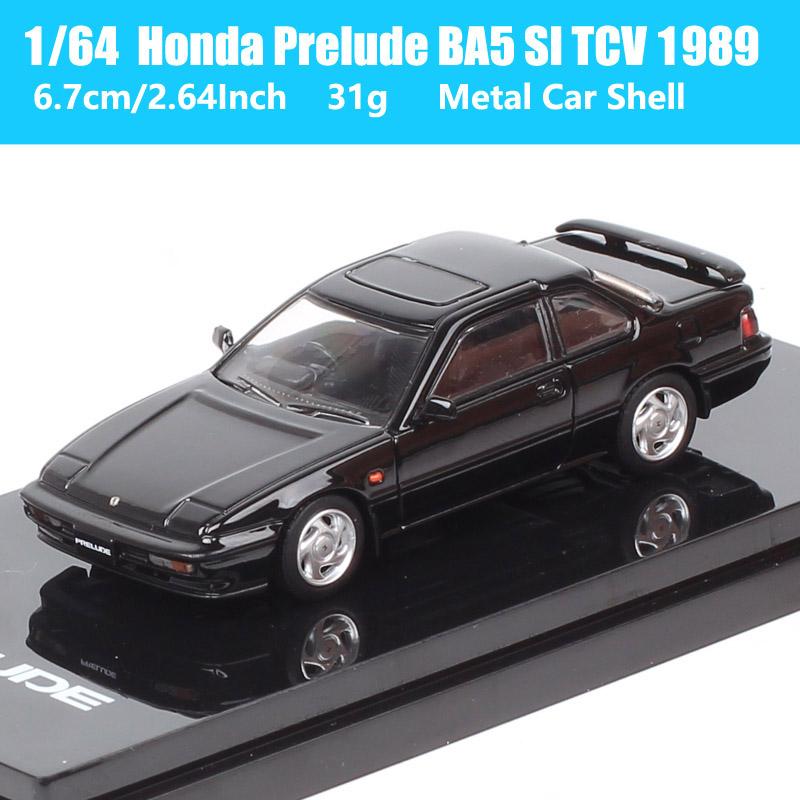 Hobby Japan 1/64 Scale Mini Honda Prelude 2025 BA5 SI TCV 1989 Sports Diecast Car Model Toy Vehicles HJ64 Gift Collectible