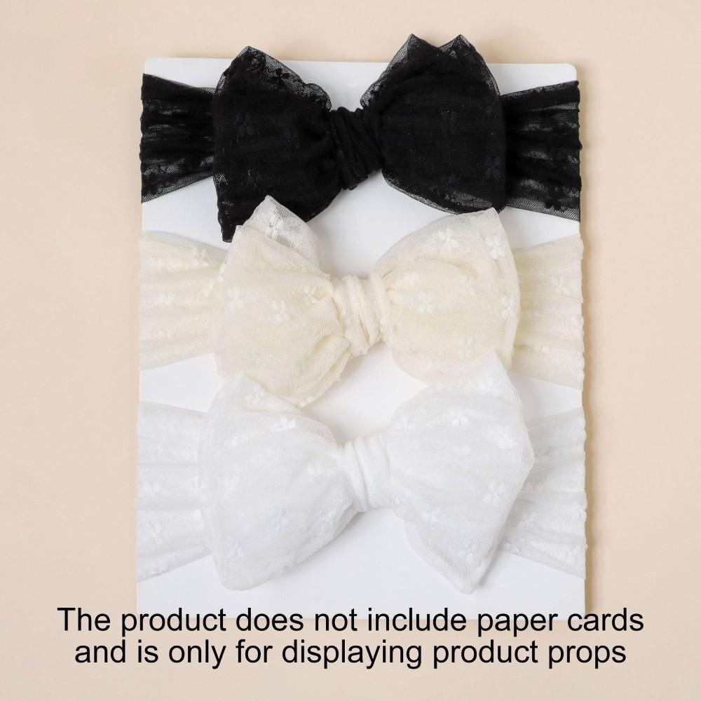 High Elasticity Bow Headband Soft Breathable Lace Mesh Headband Baby Headband Hair Accessories