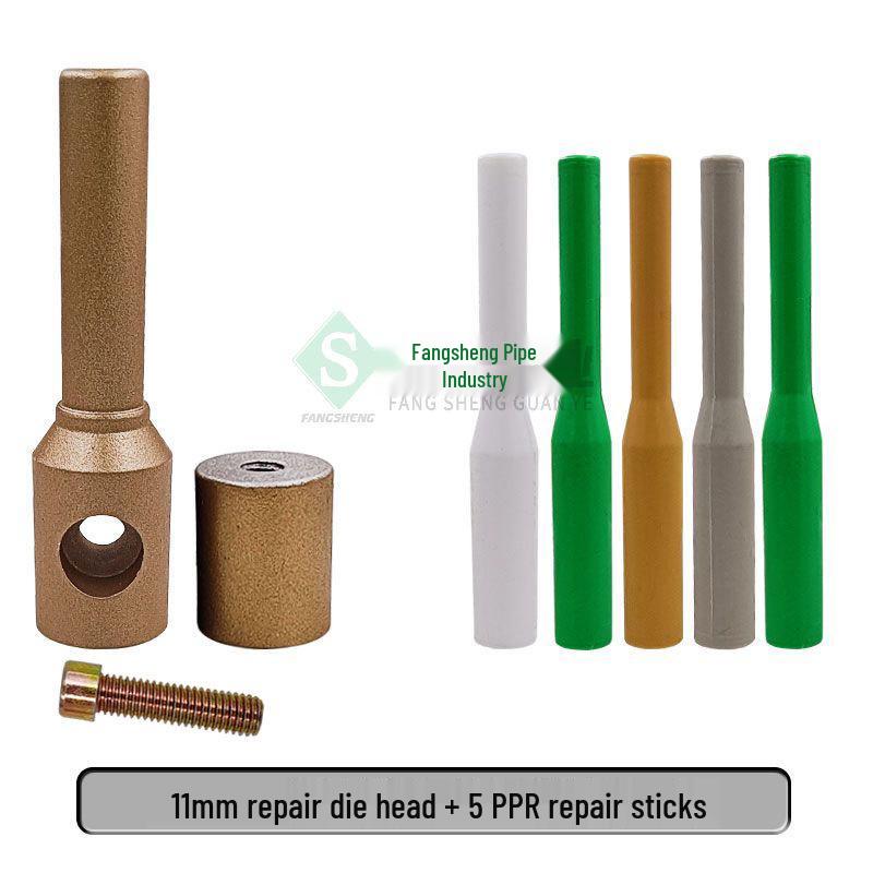 Instrument de reparat conducte de apă PE: Mașină de etanșare la scurgeri cu topire la cald cu cap de sudură PPR și baton de adeziv PERT
