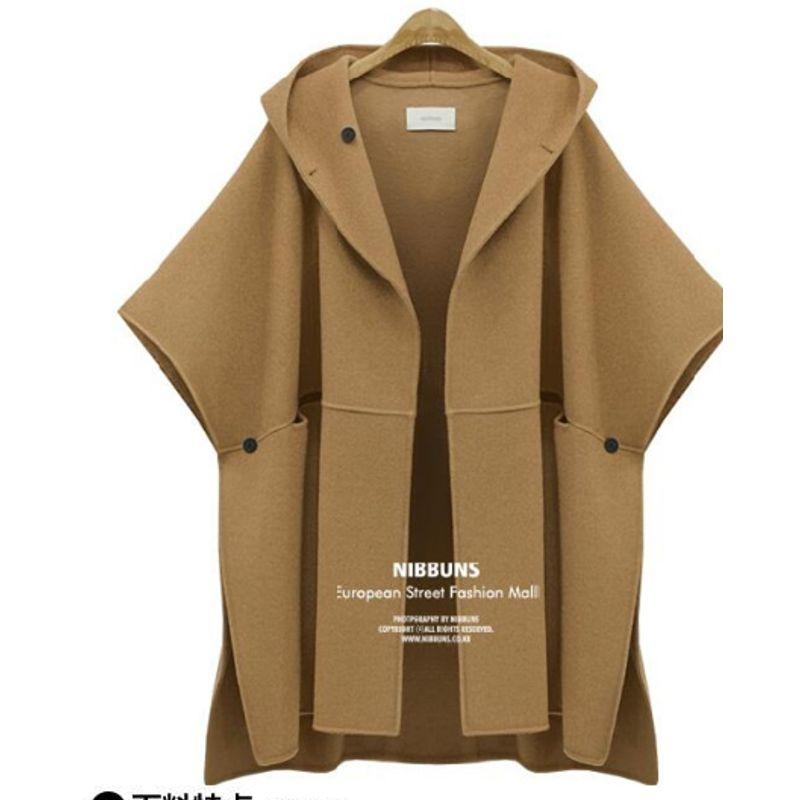 

Модный стиль Уличный Хит продаж Плащ Темпераментное пальто Осенняя и зимняя одежда Шерстяное пальто Большой размер Женский большой размер плюс Женская мода Khakis 2XL(Large size)