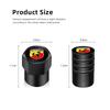 4Pcs Metal Car Wheel Tire Valve Caps Stem Case Cover For Fiat Abarth Argo Croma Albea Uno Tipo Palio 500 Punto Panda Doblo Stilo