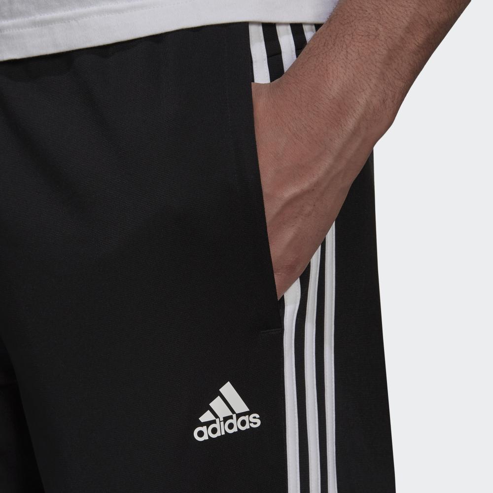 Adidas Solid Color Simple Knitted Sports Pants Men Bottoms Black H46110