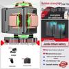 12-Line High-Precision Laser Level with Infrared for Indoor/Outdoor Use
