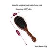  Pettine Massaggiante con Cuscinetto d'Aria in Sandalo Dorato - Pettine Retrò in Legno Massiccio per Capelli Lunghi da Donna