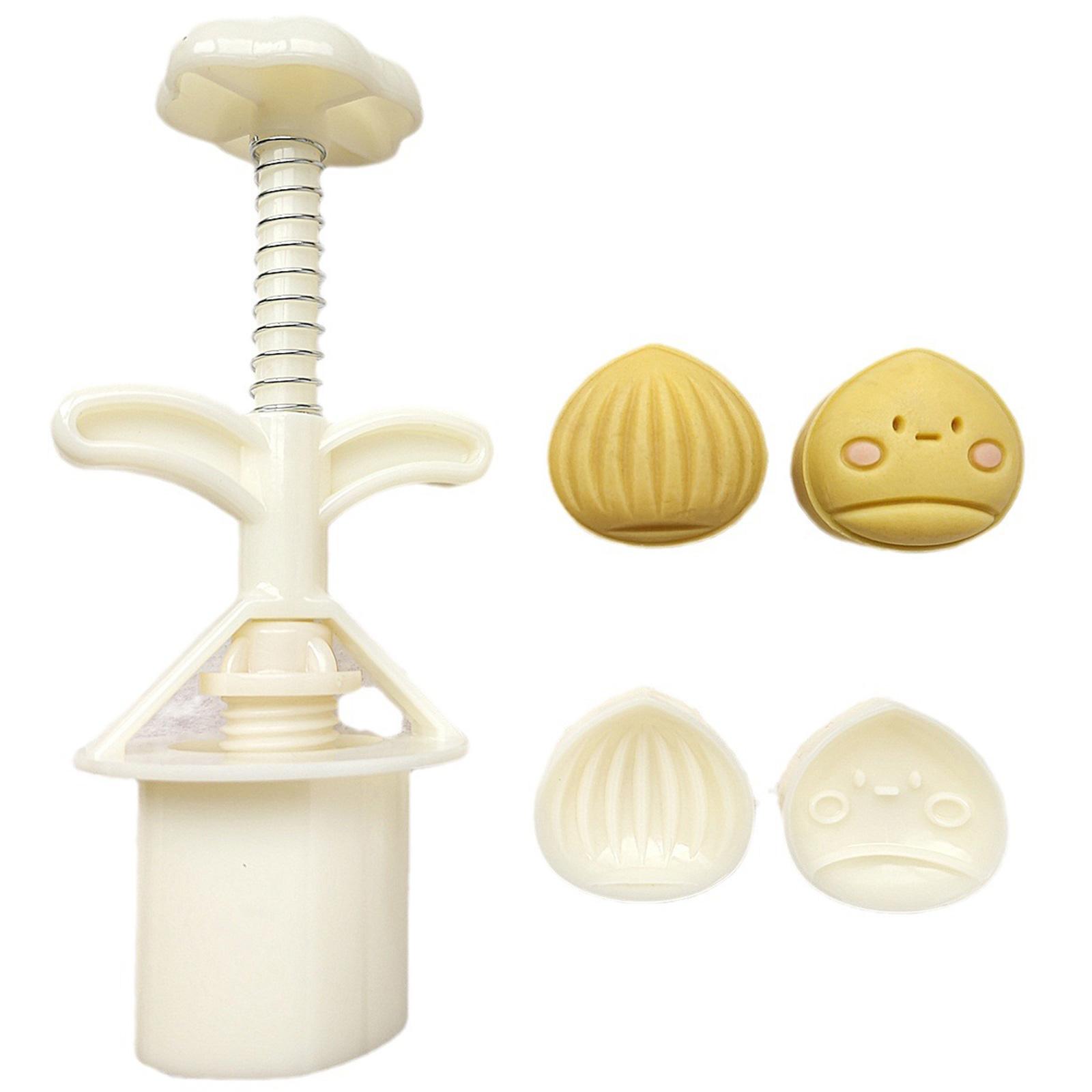 

Набор пресс-форм для лунных пряников с 2 штампами. Практичная пресс-форма в форме каштана для самостоятельного приготовления тортов, печенья, бисквитов, десертов A