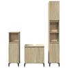 VidaXL Ensemble de meubles de salle de bain 3 pcs chêne sonoma, armoire de salle de bain, armoire de bain, meuble-lavabo de 3282655