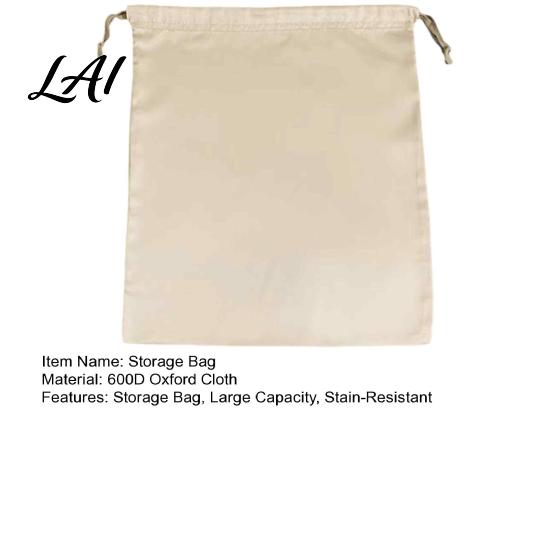 Wear Resistant Travel Organizer Drawstring Storage Bag for Handbags Durable 600D Oxford Cloth Reusable Fabric Case Dustproof Organizer Large