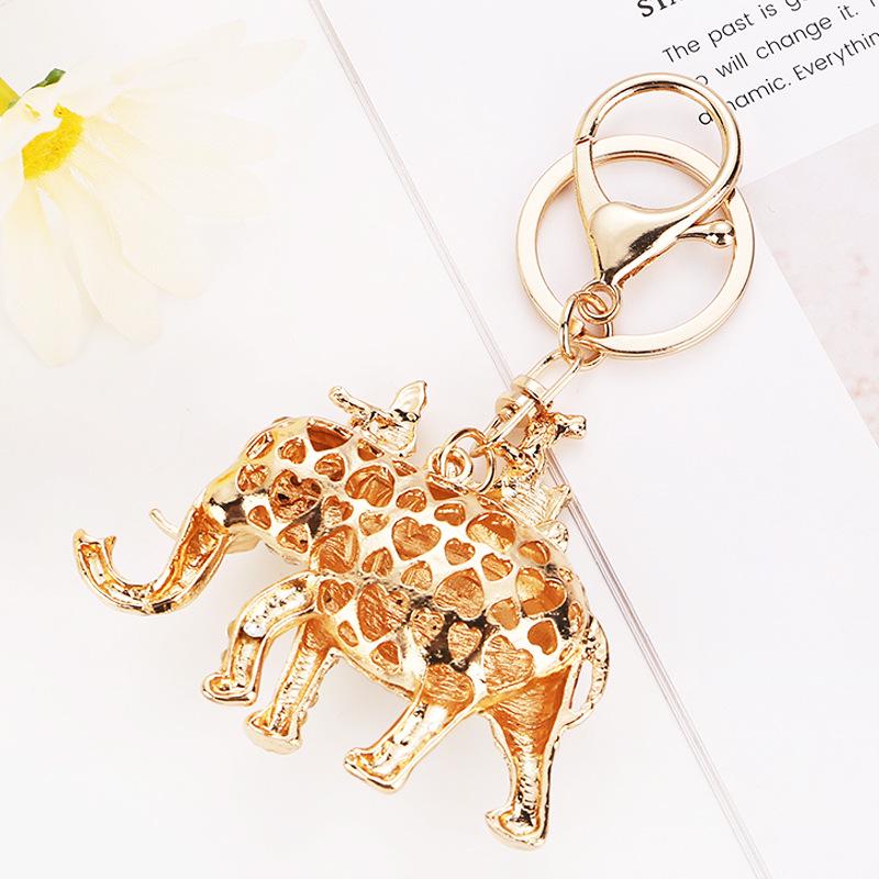 Southeast Asian Elephant Keychain: Colorful Thai Elephant Pendant Bag Charm - Lucky Travel Gift