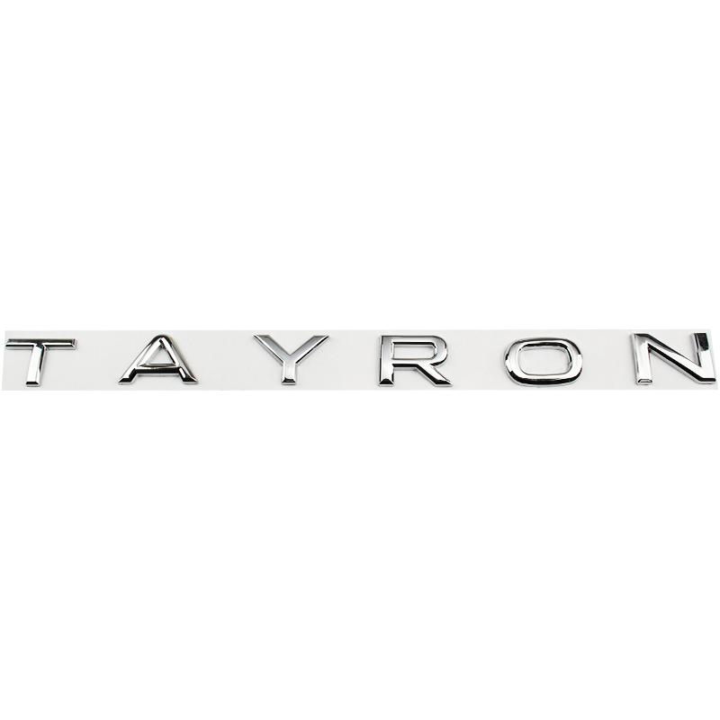 Car Metal Trunk Letters Words Logo Badge Emblem Decals Sticker For Volkswagen VW TAYRON 2021 2022 2023 2024 Styling Accessories