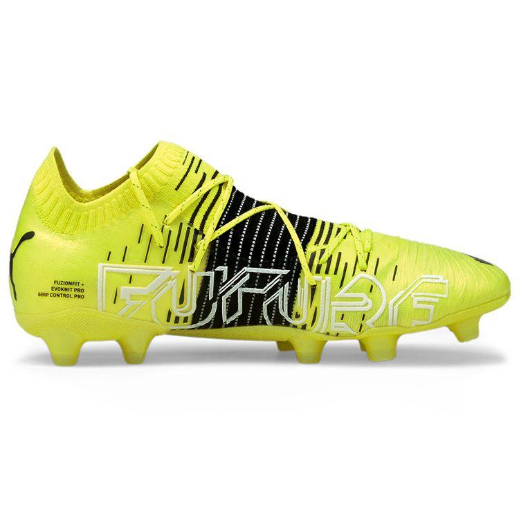 Puma Future Z 1.1 FG AG Yellow Alert Men Sneakers Black White 106028-01