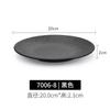 Black Textured Melamine Plates Food Grade Unbreakable Dinner Plates Heat Resistant Salad Dessert Plates Home Kitchen Tableware