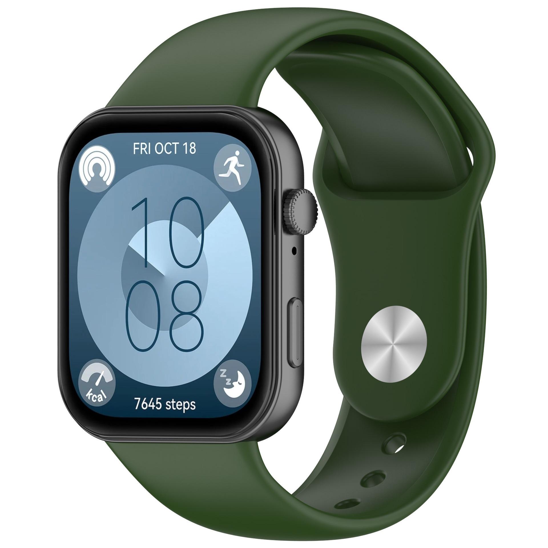 

М який силіконовий ремінець для Huawei Watch Fit 3/Fit 4/4 Pro Зручний ремінець Замінний браслет для Huawei Watch Fit 4 Аксесуари Huawei Fit 4 Pro армія зелений колір