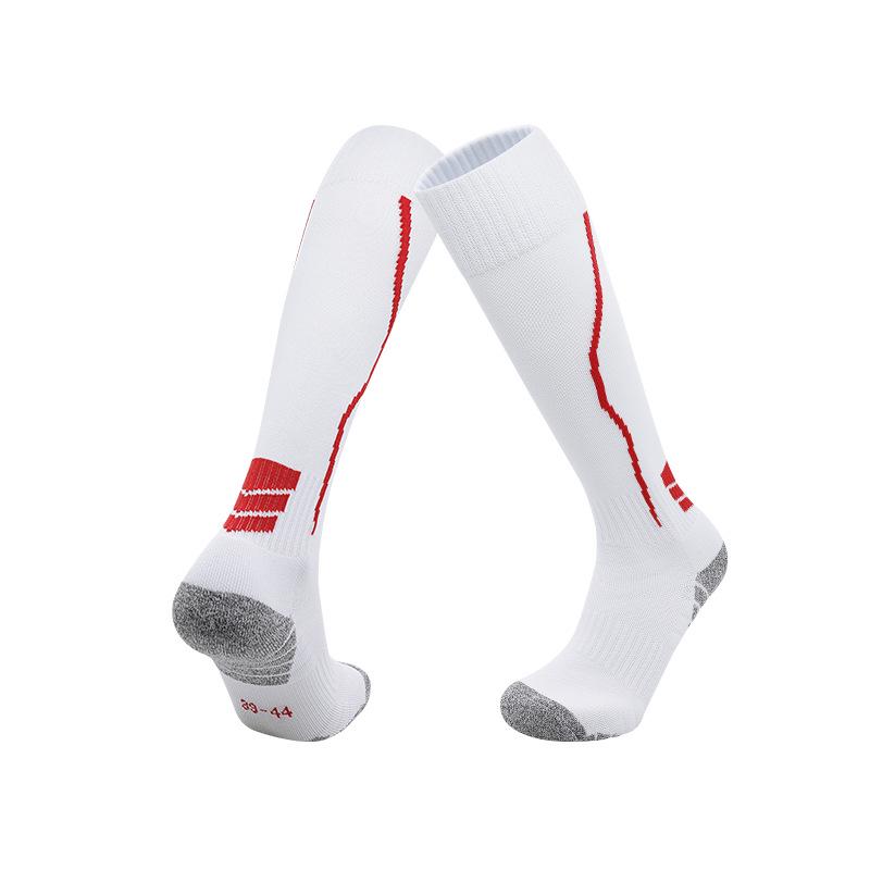 Professional Men's Breathable Non-slip Football Socks - Wear-resistant, Sweat-absorbing, Long Training Stockings.