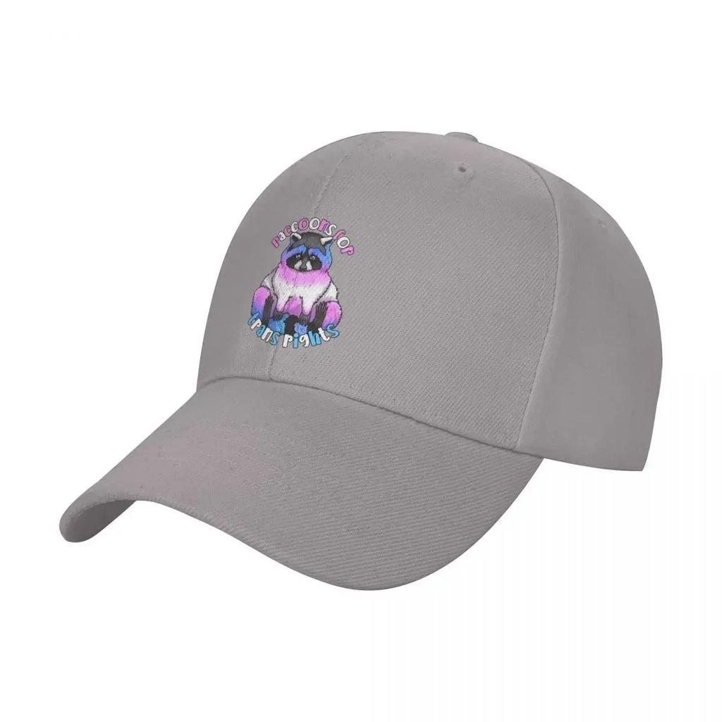 New Raccoons For Trans Rights Baseball Cap Mountaineering Sports Cap Anime Hood Baseball For Unisex Womens