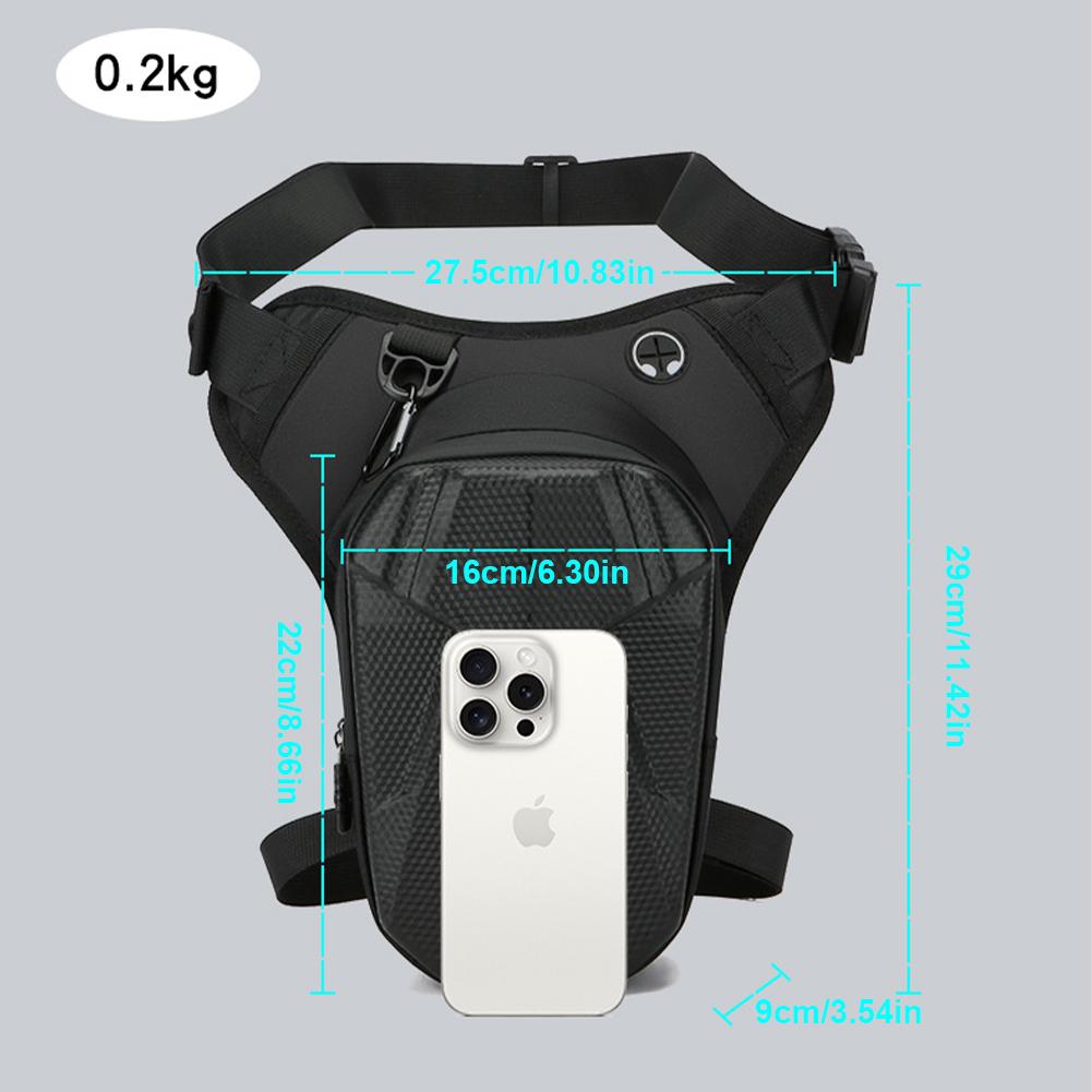 Outdoor Thigh Bag Waterproof Motorcycle Chest Bag with Removable Leg Strap Multifunctional Leg Pouch for Cycling Hiking Camping
