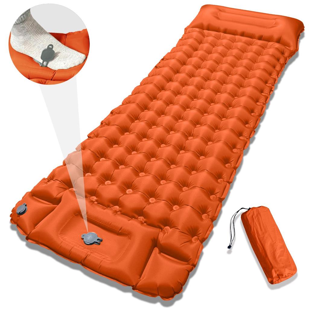 LT-88 Foot Pump Inflatable Ultra-light TPU Sleeping Pad for Camping & Outdoors