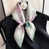 100% Nature Silk Scarf Women Neck Square Headband Scarves Bandana Fashion Hijab Poncho Scarves Pashmina  Female Foulard 53cm