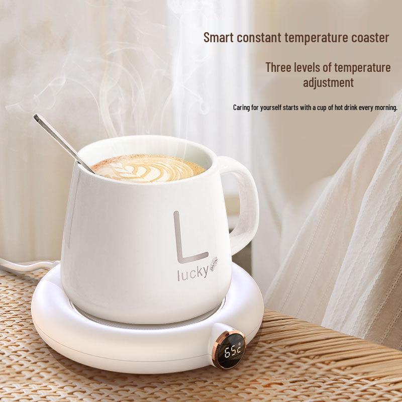 

2021 Intelligent USB Heating Coaster: Insulated Coffee and Milk Warmer, Constant 55°C Temperature