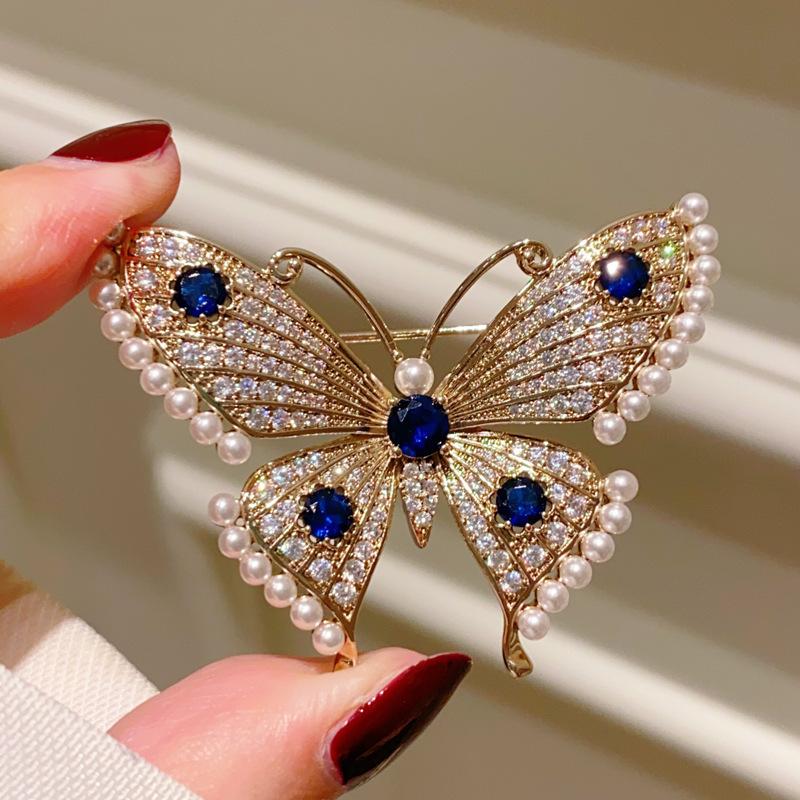 French Butterfly Brooch, High-end Women's Luxury Temperament Brooch, Fashion Corsage