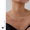 Women's Four-Leaf Clover Zircon Necklace - Elegant & Stylish Clavicle Chain Design