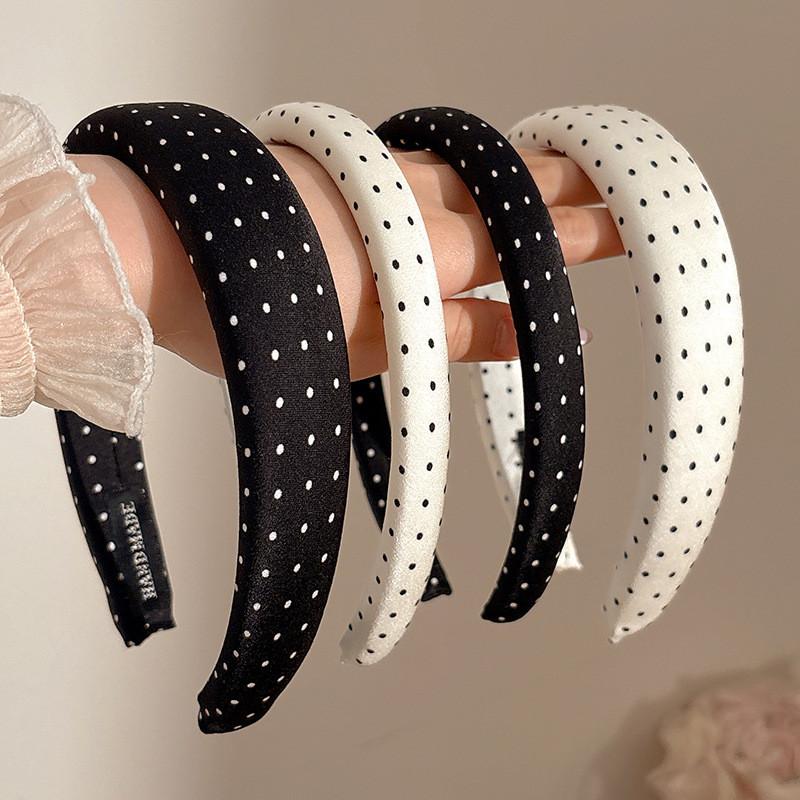 Polka Dot Wide-brimmed Headbands Women's Korean Simple Versatile Hair Band Hair Accessories