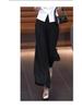 Plus Size Wide-Leg Ice Silk Culottes: Summer Women's Casual Drape Pants with Lazy Pleats