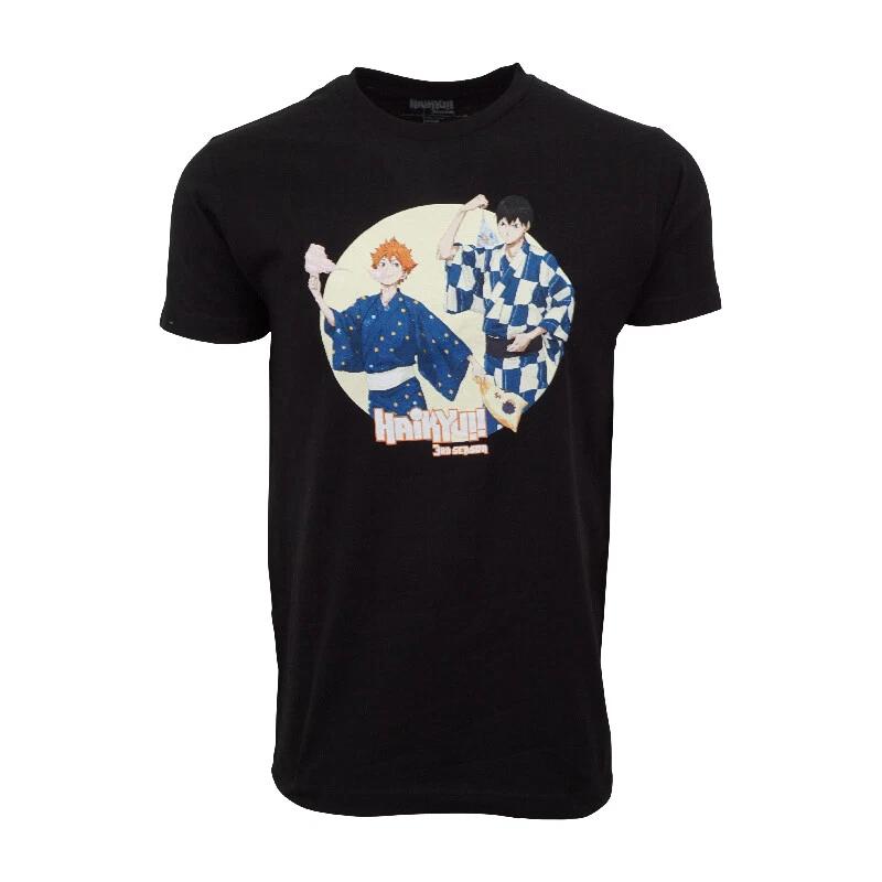 Haikyu Unisexs Black Graphic T Shirt S