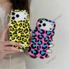 Wave film 2-in-1 mobile phone case Apple 16promax Amazon hot-selling contrasting leopard print iPhone17pm