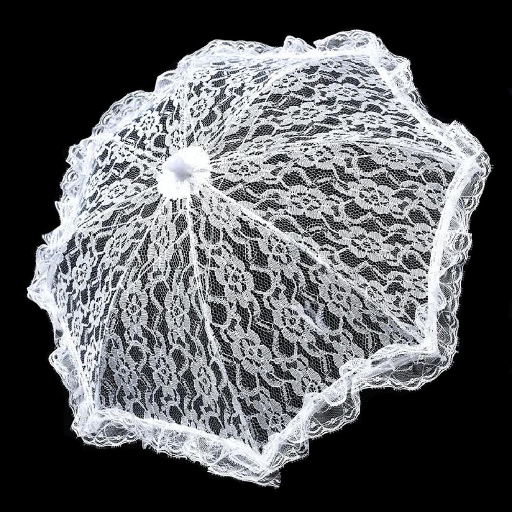 Elegant Lace Women's Lace Umbrellas Hollowed Out Wedding Decoration Props  Wedding Party Supplies