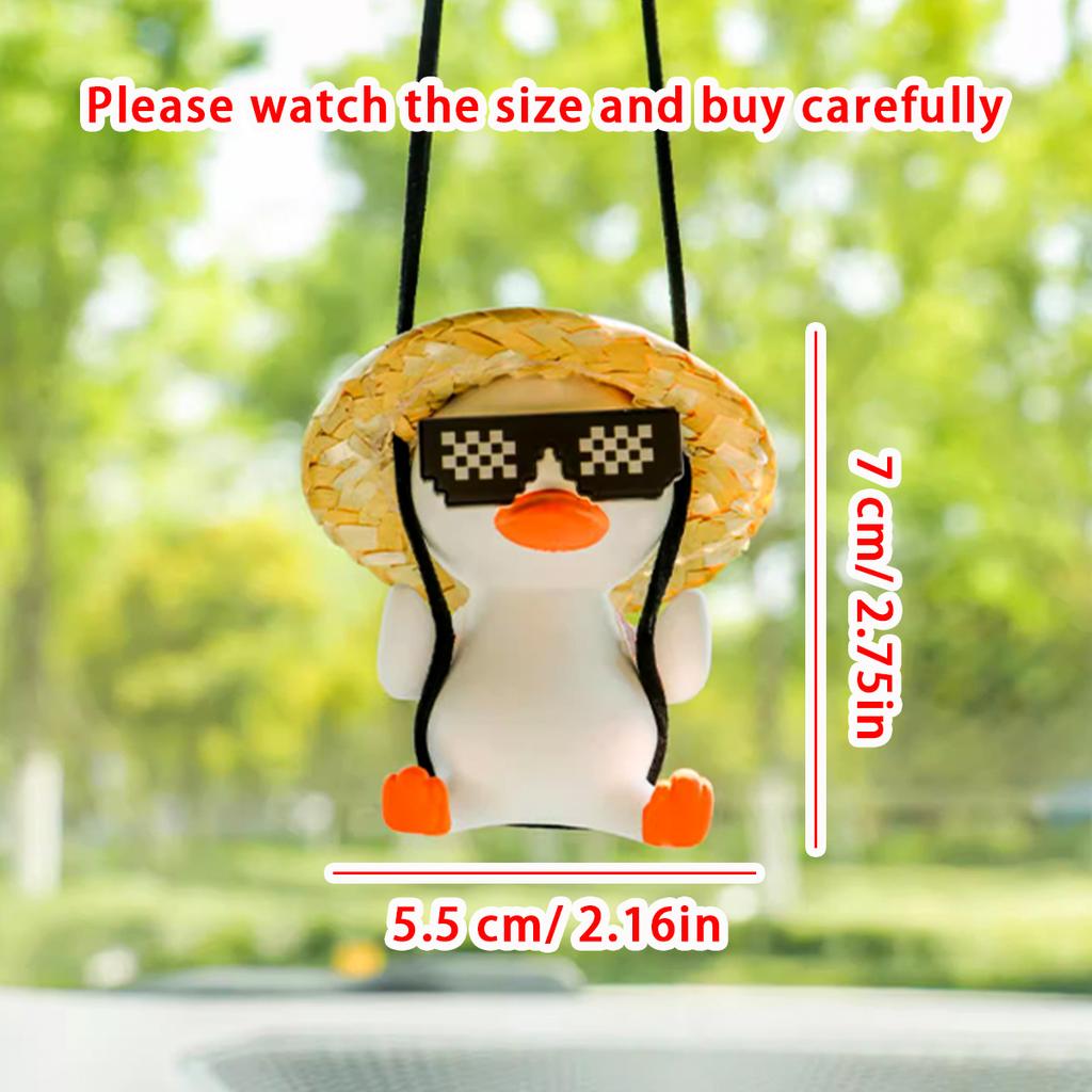 Mosaik-Entenauge Entenauto Zuhause Dual-Use Anhänger Niedlicher Entenanhänger Heimdekorationszubehör Feiertagsgeschenk.