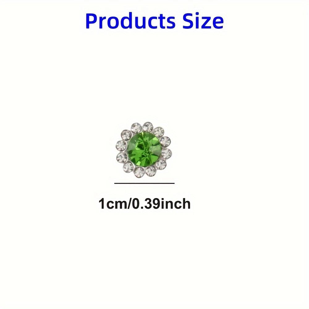 50/100/200 Stück Legierungsmaterial Glas Blume geformte Kralle flache Rückseite Strassstein, verwendet für die Herstellung, für Kleidung, Schuhe, Hüte, Taschen