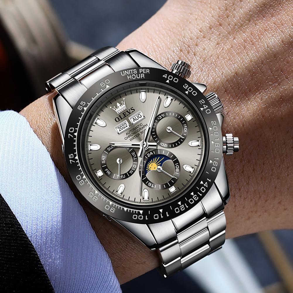 OLEVS 6654 Luxury Mens Watch Chronograph