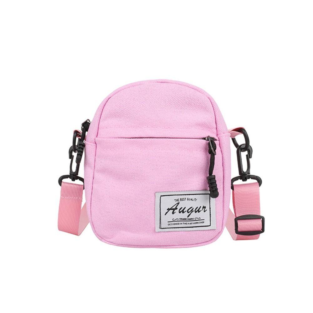 All-match Canvas Canvas Small Bag Japanse Style Embroidery Crossbody Bag Travel Storage Handbags Women Girls