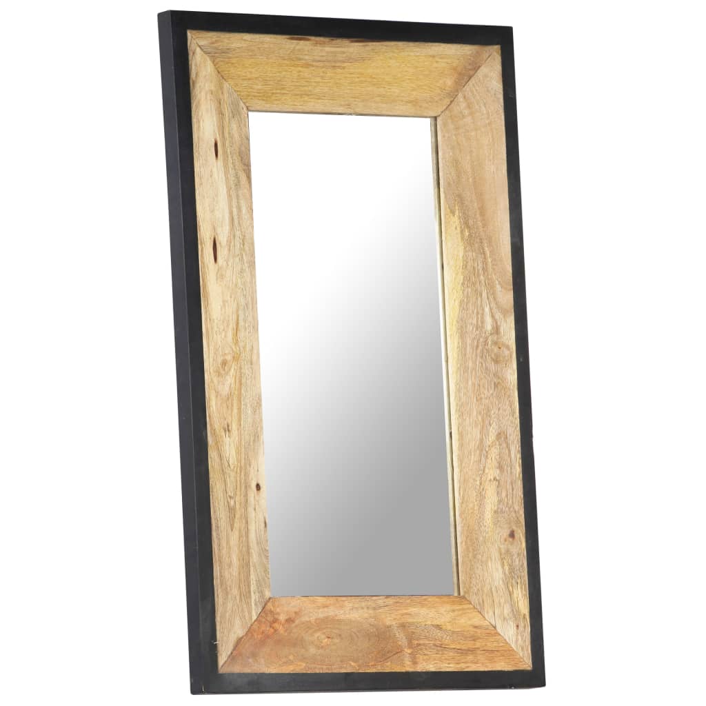 Mirror 80 x 50 cm Solid Mango Wood