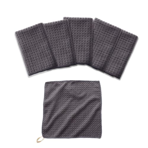 Highly Absorbent Kitchen Towels, Waffle-patterned Cloths for Dishes, Kitchen Counters, Windows, Mirrors, Car Washes, and Other Cleaning Needs. Ideal F