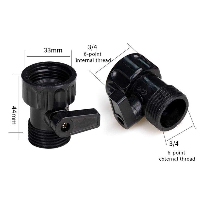 5Pcs Eu Us Plastic Garden Irrigation Valve 3/4" Male To Female Thread Extend Hose Switch For Car Wash Tube
